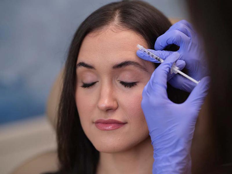 Azure--July22-202430944 woman getting filler injection in forehead